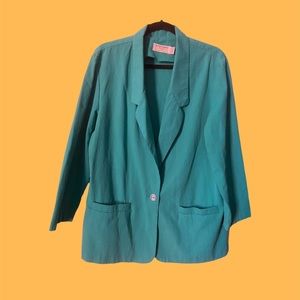 Vintage teal blazer